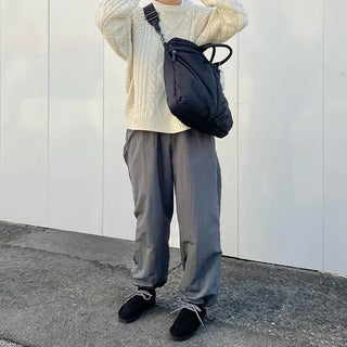 String wide pants