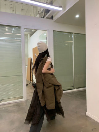 [NEVERSEEZ] Washed Cotton Work Jacket