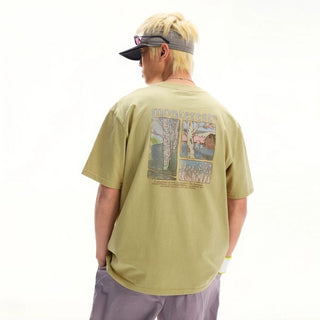[Monterest] Washed Forest Print Relaxed Fit Tee