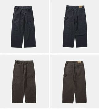 [Monterest] Distressed Washed Cotton Work Pants