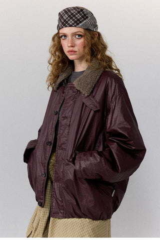 [Monterest] Detachable Fur Collar Deck Jacket