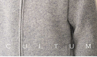 [CULTUM] Wool Stand Collar Double Zip Cardigan