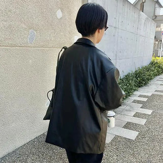 Classic faux leather jacket