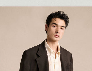 [CULTUM] Wool Blend Double Breasted Relaxed Blazer