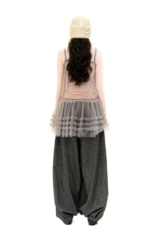 [Moromoro2] Lace Trim Slim Fit Long Sleeve Base  Tee