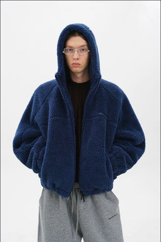 [MASONPRINCE] Fleece Hooded Jacket