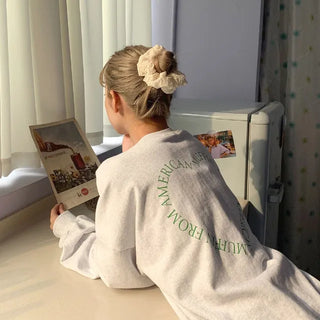 Back lettering sweatshirt