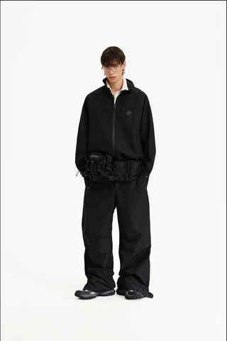 [MASONPRINCE] Stand Collar Windproof Jacket Set