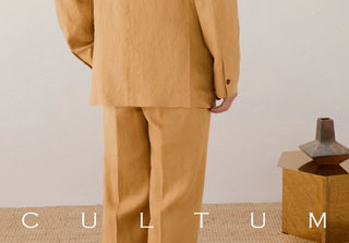 [CULTUM] French Linen Double Breasted Jacket/Trousers
