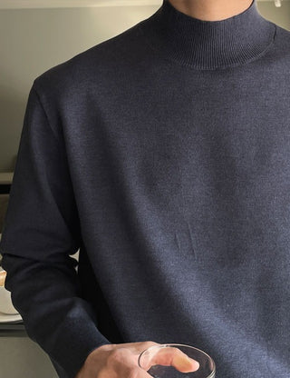 Good Fit Mock Turtleneck Knit (M~XL)