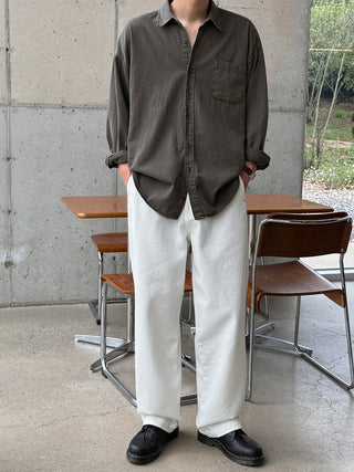 Haze Aging Fade Washed Shirt