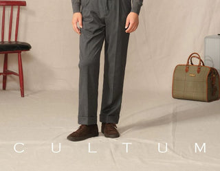 [CULTUM] Cashmere Blend Mock Neck Sweater