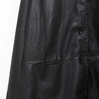Loose leather jacket