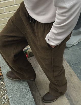 [Wool 30%] Long Elastic Waist Pants (3 colors)