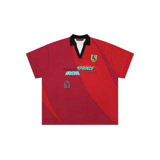 [MASONPRINCE] Quick-Dry Layered Badge Sport Jersey