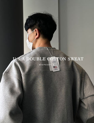 Star SUPIMA Double-Layered Cut Sweatshirt (High Q)