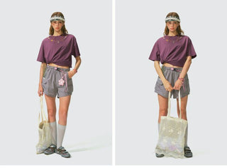 [Monterest] Necklace Print Embroidered Relaxed Tee