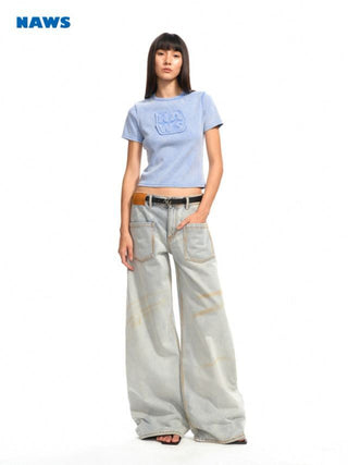 [NOTAWEAR] Patch Embroidery T-shirt