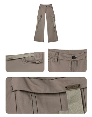 [NECY] Utility Cargo Strap Pants