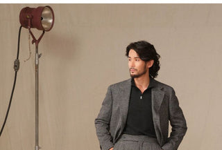 [CULTUM] Stand Collar Half-Zip Fleece T-shirt