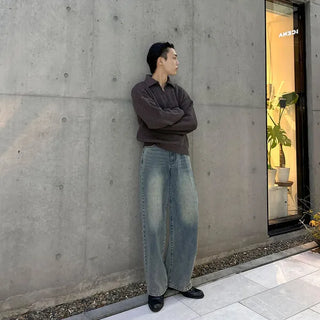 Tinted Washed Denim Pants