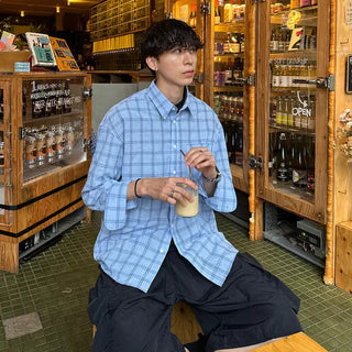 Seersucker overcheck shirt