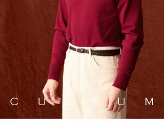 [CULTUM] Cotton Cashmere Blend Turtleneck Sweater