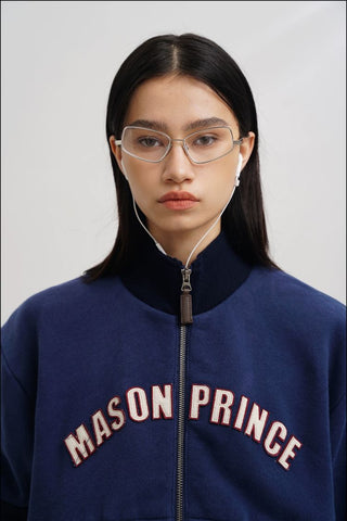 [MASONPRINCE] Royal Blue Fleece-lined Sweatshirt Set