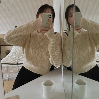 Fisherman Cropped Knit - 5 Colors