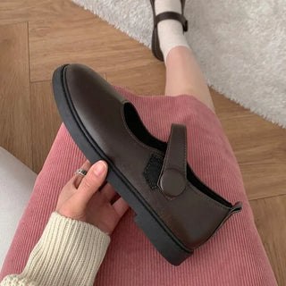 0422 Velcro Button Mary Jane Loafers (3 colors)
