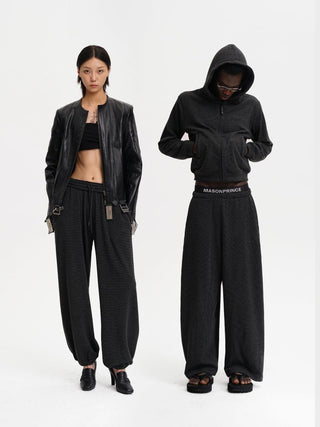 [MASONPRINCE] Nano Fleece Zip-Up Hoodie & Pants Set