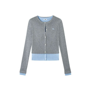 [NOTAWEAR] Wool Blend Layered Knit Cardigan