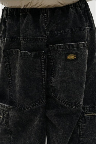 [MASONPRINCE] Washed Cotton Work Pants