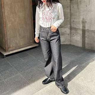 Straight-leg jeans