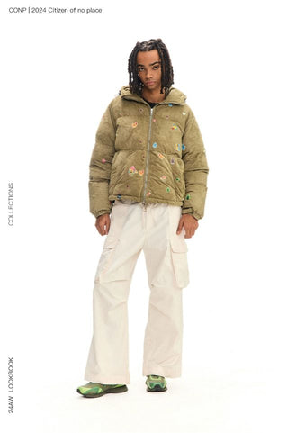 CONP Suede Texture Padded Jacket