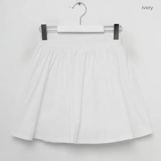 A-line cotton flared skirt