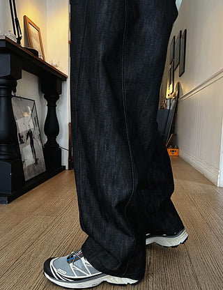 Seattle Cutout Denim Pants (BLUE)