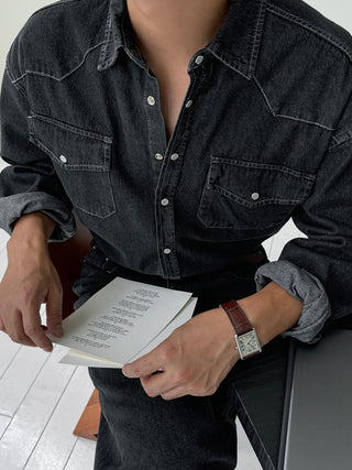 Toffee Western Denim Shirt