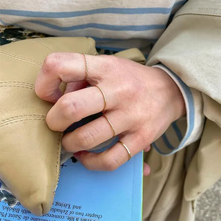5 thin ring set