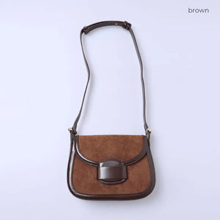 Suede shoulder bag