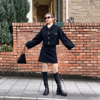 Cotton cropped jacket