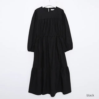 Waist strap long dress