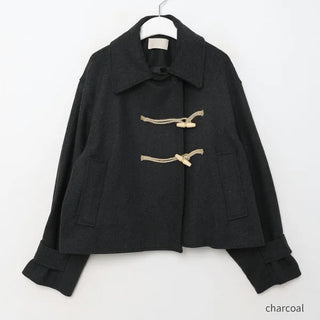 Wool double duffel coat