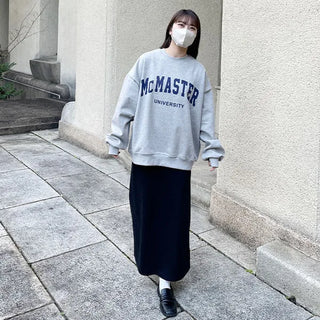 Fleece-lined printed sweatshirt