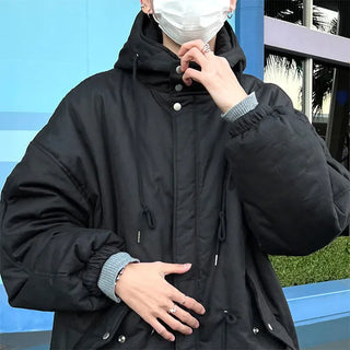 Hooded long jumper