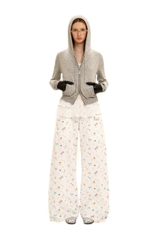 [Moromoro2] Horse & Rabbit Print Sweatshirt  Set
