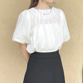 Volume puff blouse