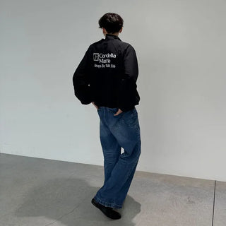 Lettering Nylon Jumper