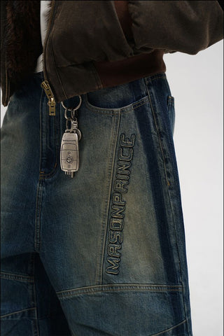 [MASONPRINCE] Workwear Structure Denim Pants