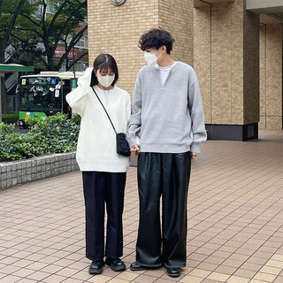 Round half-zip knit
